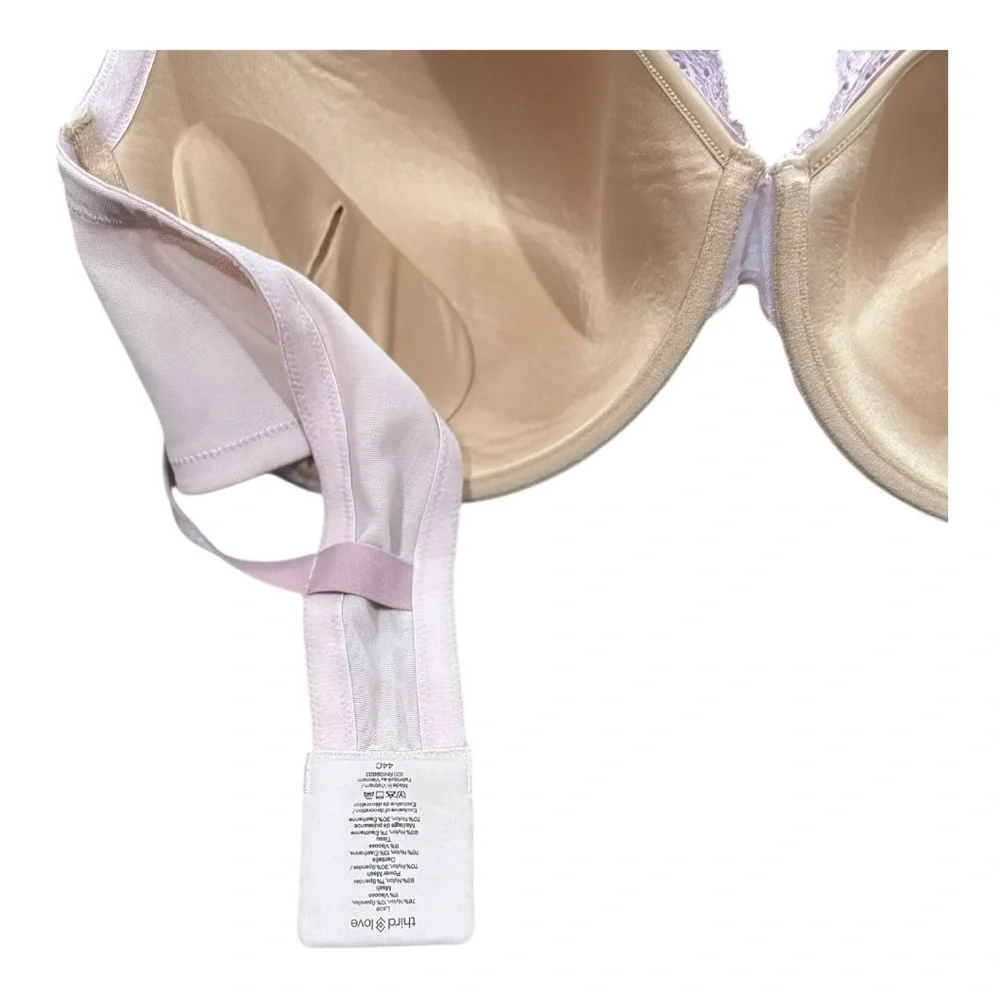 ThirdLove Lace Underwire Bra Removable Push-up inserts.